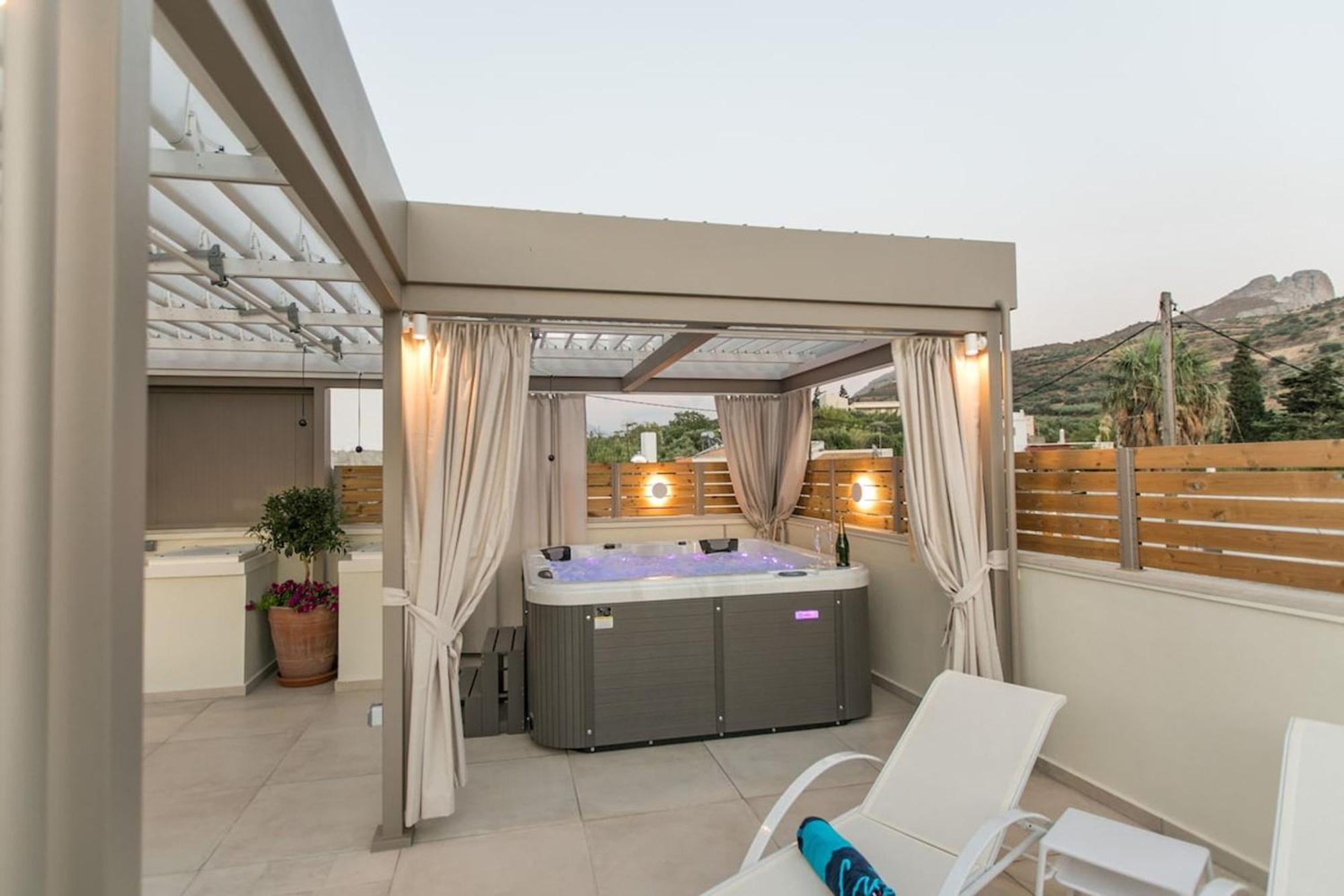 Вилла Ekaterini Luxury House Лефкойя Экстерьер фото