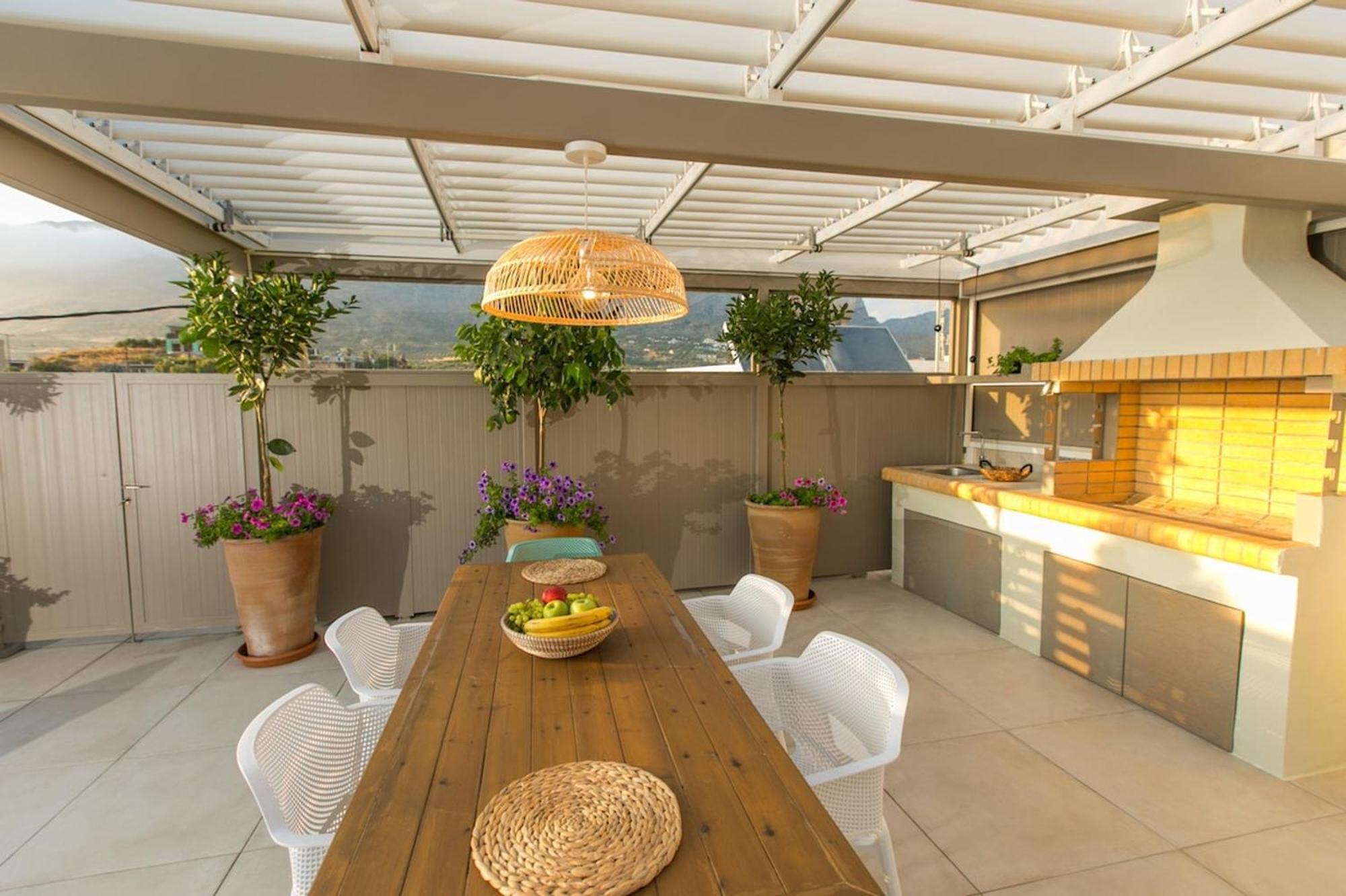 Вилла Ekaterini Luxury House Лефкойя Экстерьер фото