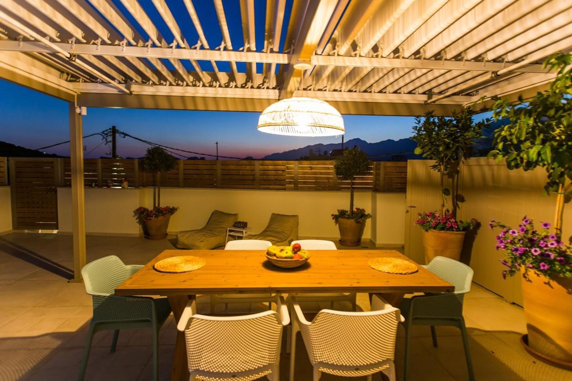 Вилла Ekaterini Luxury House Лефкойя Экстерьер фото